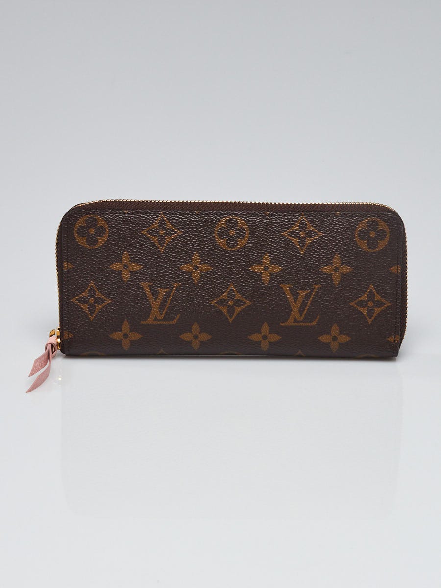 Louis Vuitton Monogram Canvas Rose Ballerine Clemence Wallet