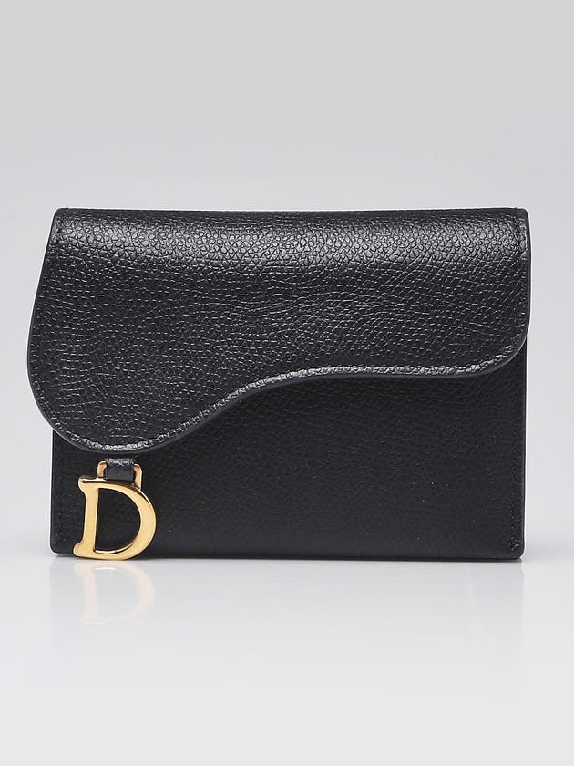 Dior black saddle wallet Clearance