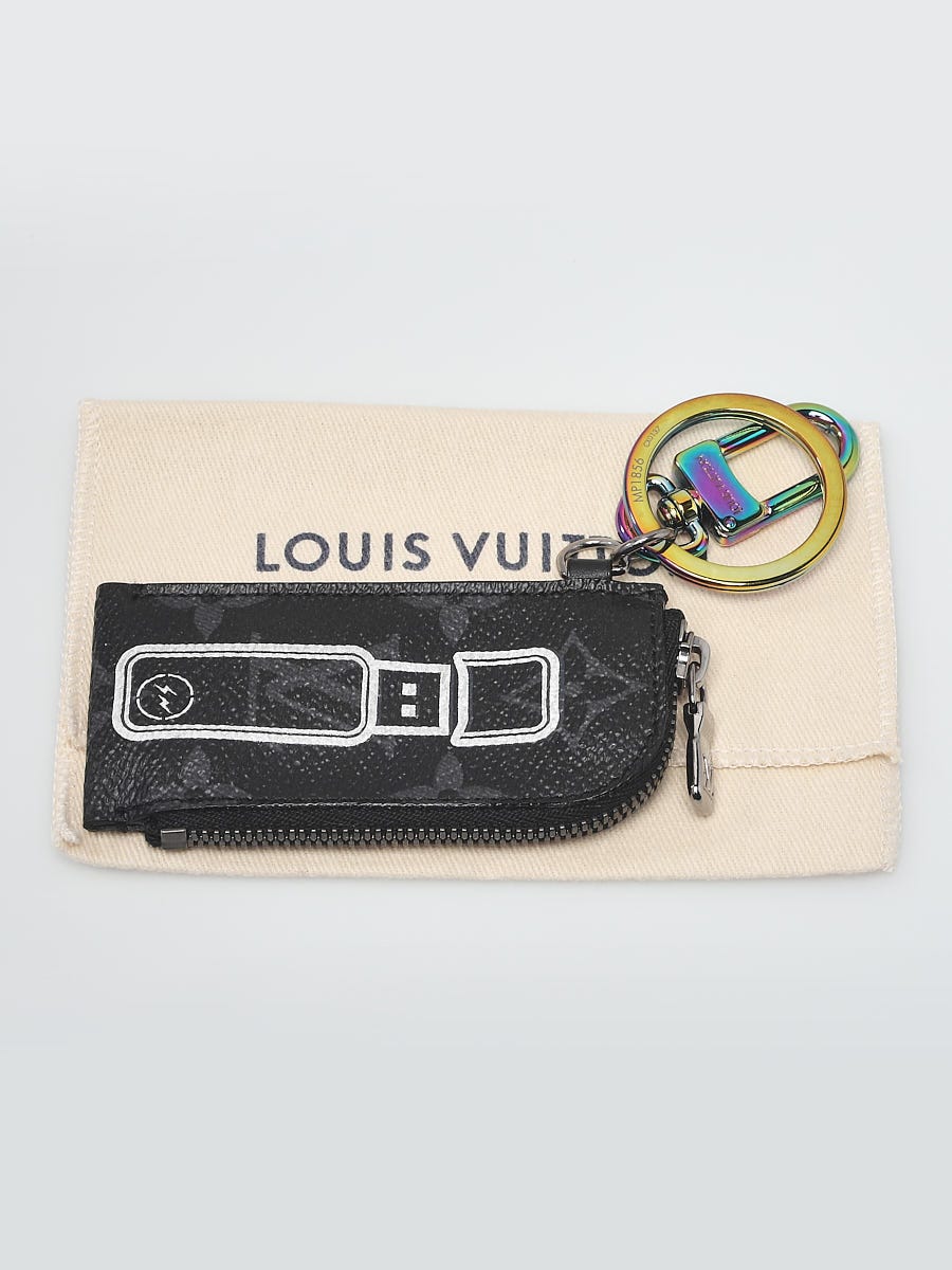 Louis Vuitton Monogram Eclipse Canvas Round Rainbow Key Holder and