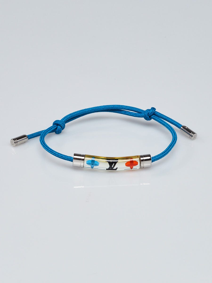 Louis Vuitton Clear/Blue Resin Monogram Inclusion Rope Bracelet - Yoogi's  Closet