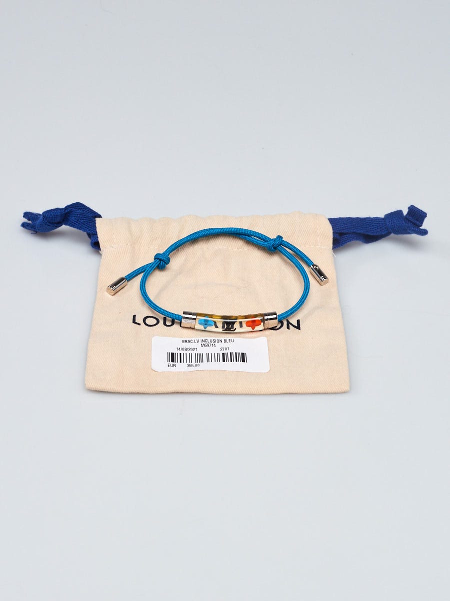 Louis Vuitton Clear/Blue Resin Monogram Inclusion Rope Bracelet