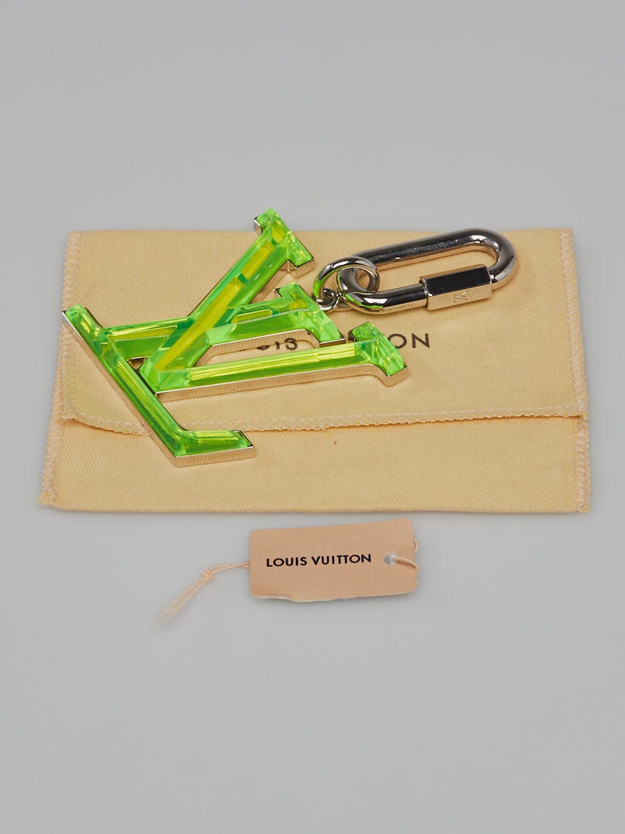 Louis Vuitton Neon Green Acrylic Resin Prism Key Holder and Bag