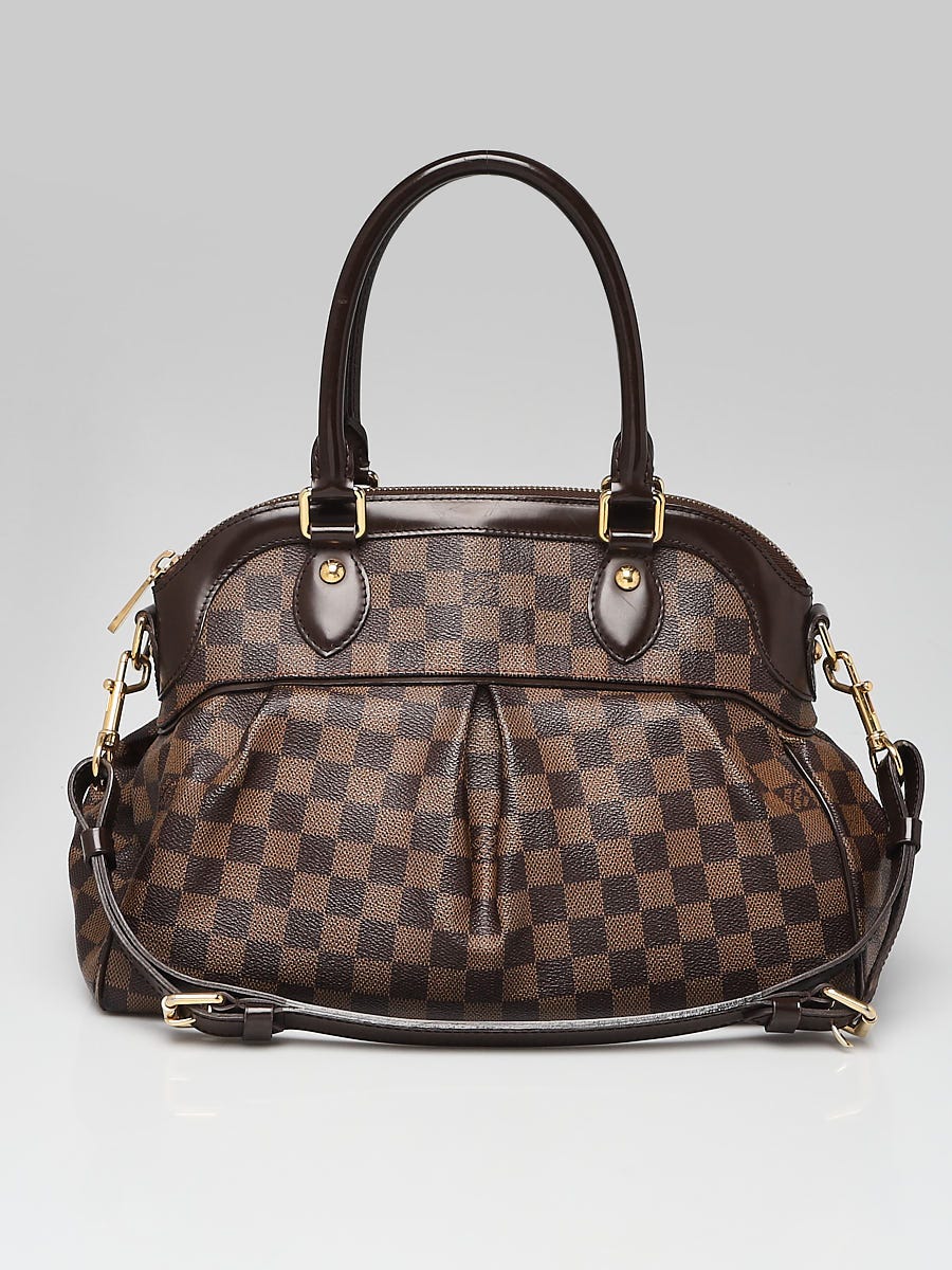 Louis Vuitton Trevi Handbag Damier PM Brown 2 Way Satchel Crossbody