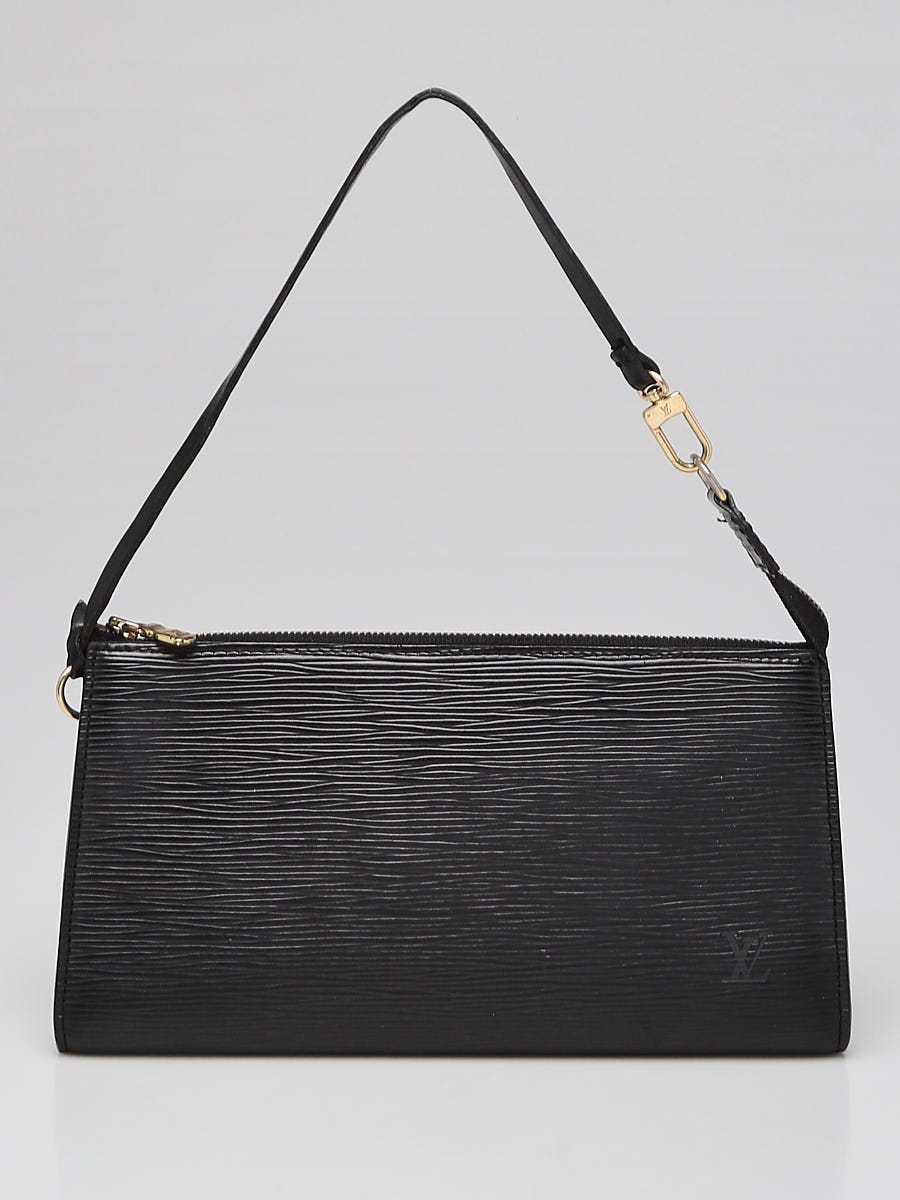 LOUIS VUITTON Pochette Accessoires Epi Leather Shoulder Bag Noir Black