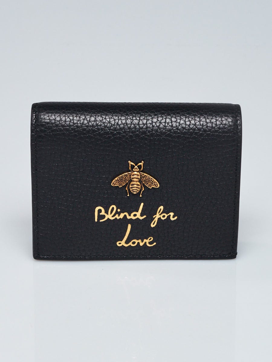 gucci blind for love wallet black