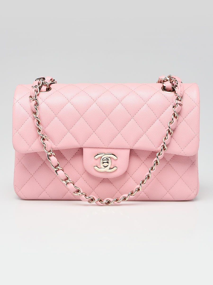 classic chanel bag pink