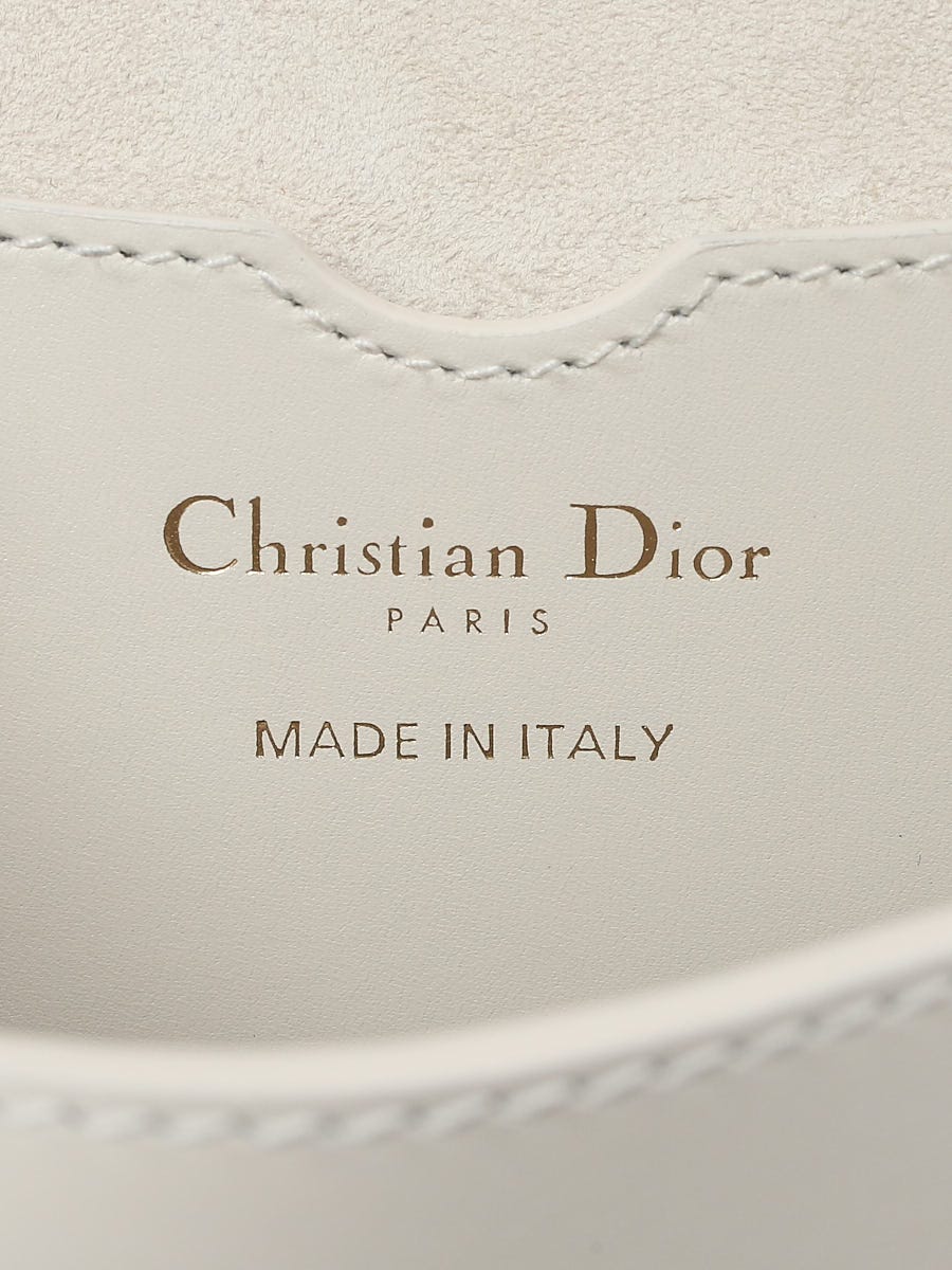 Christian Dior White Smooth Calfskin Leather Medium Bobby Crossbody Bag -  Yoogi's Closet