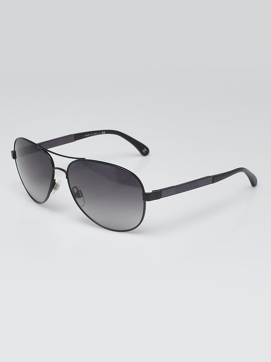 Chanel  Black Polarized Aviator Sunglasses  VSP Consignment