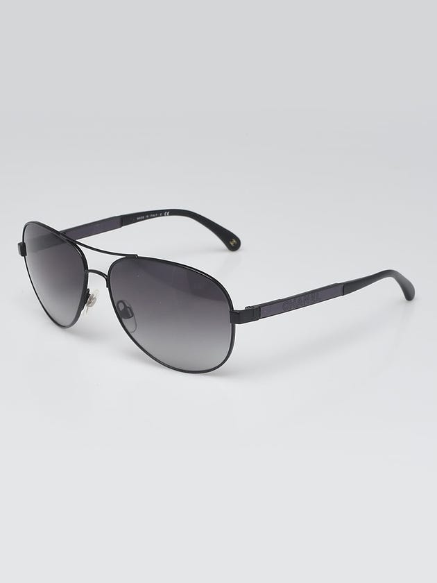 Chanel Black Metal Frame Aviator Sunglasses- 4179