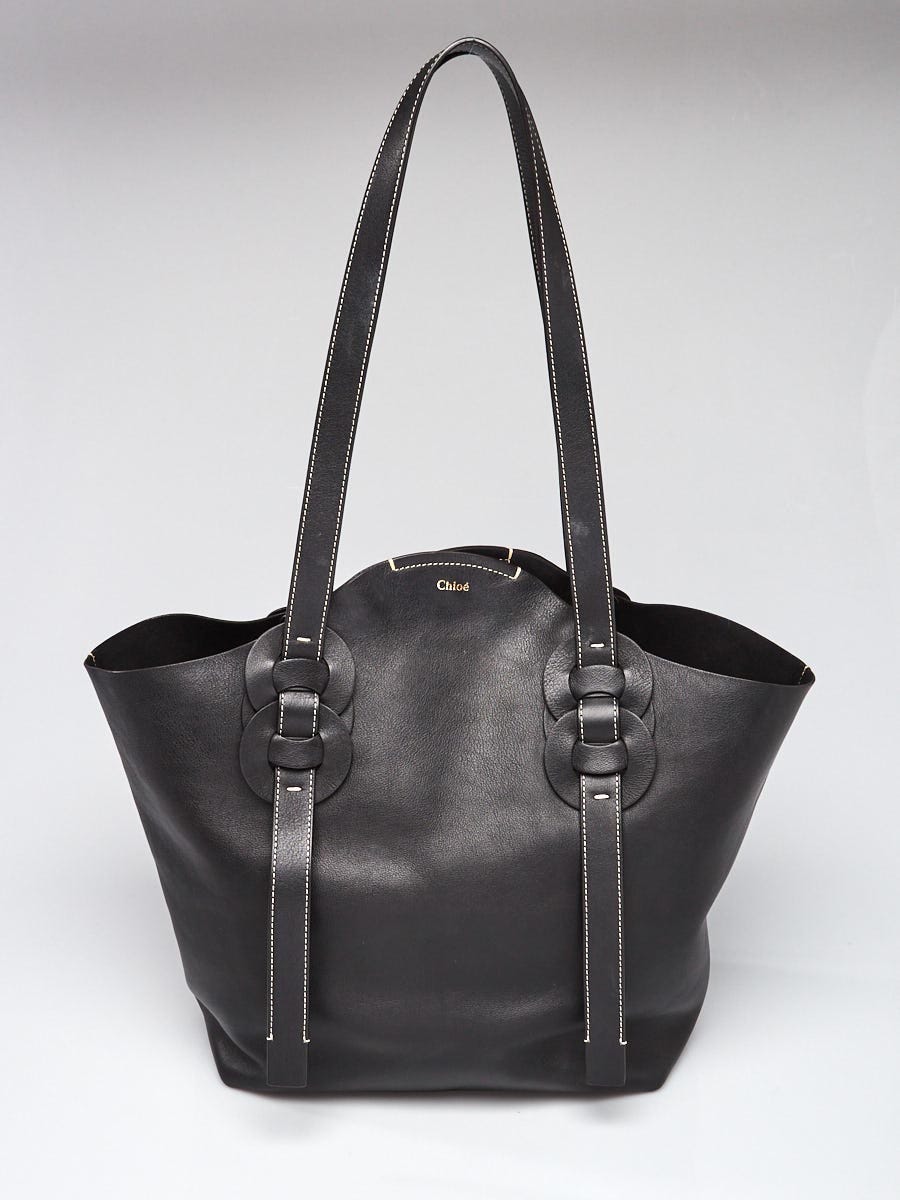 Chloe black tote hot sale