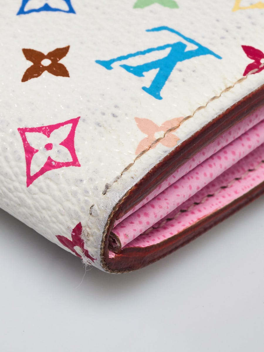 Louis Vuitton White Multicolor Sarah Wallet with Pink Interior - A World Of  Goods For You, LLC