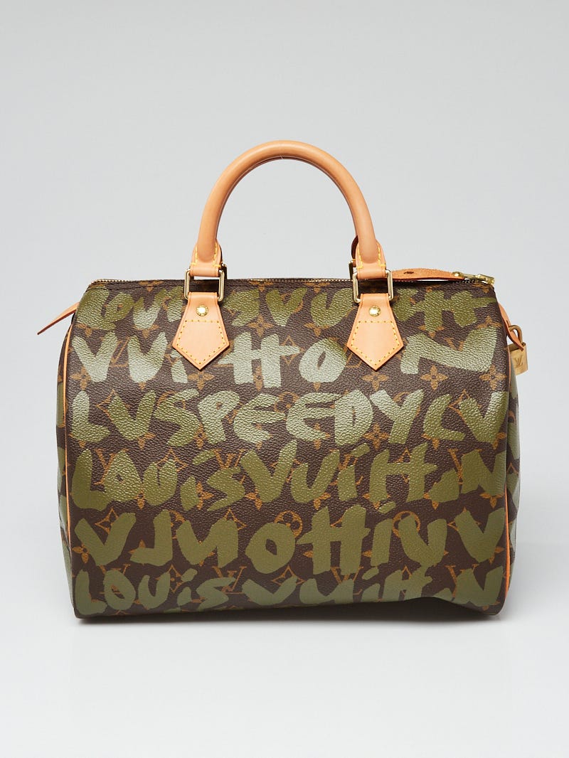 Louis Vuitton Limited Edition Khaki Graffiti Stephen Sprouse