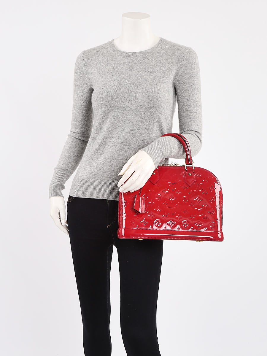 Louis Vuitton Rose Indian Monogram Vernis Alma PM Bag