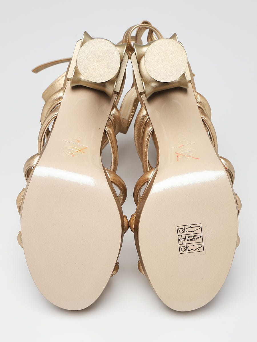 Gold Strappy Sandals : Target