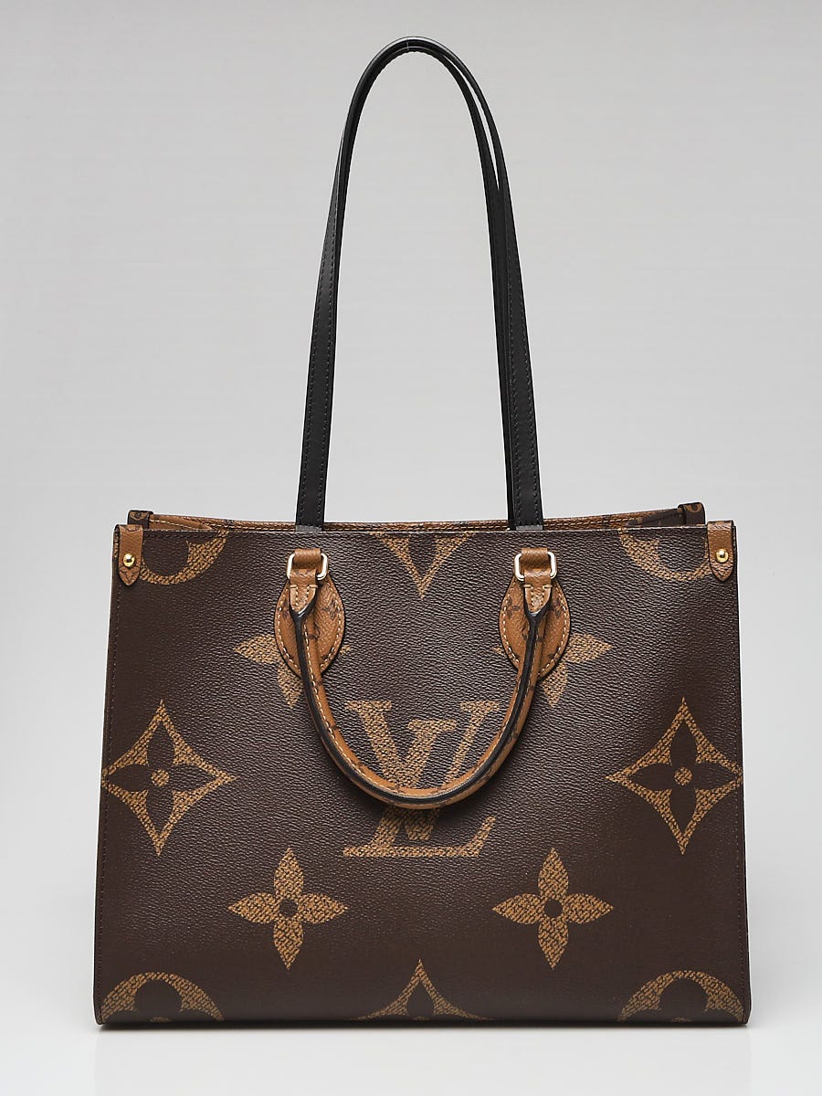 Louis Vuitton Brown Giant Reverse Monogram Coated Canvas OnTheGo GM Gold Hardware, 2020 (Very Good), Womens Handbag