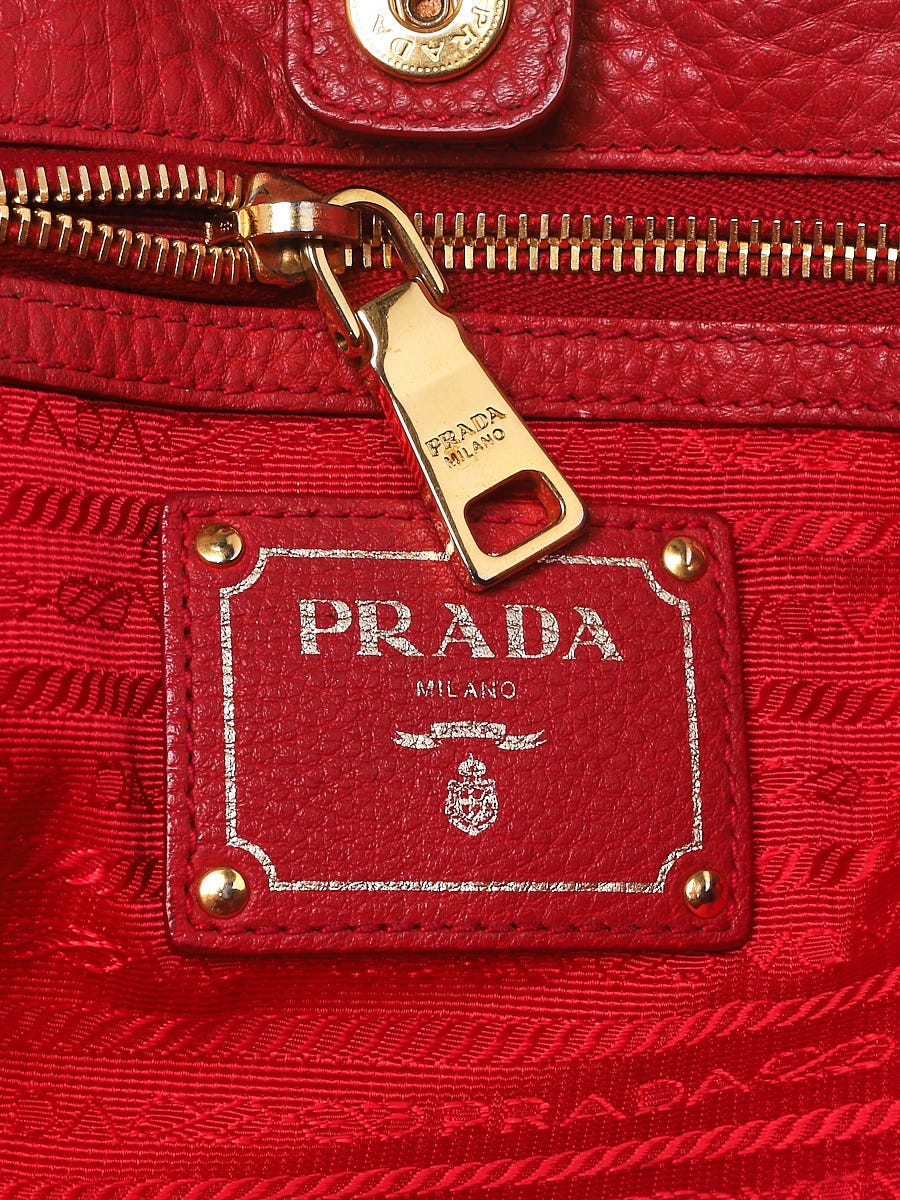 Cherry Red Prada Cleo Patent Leather Bag | PRADA