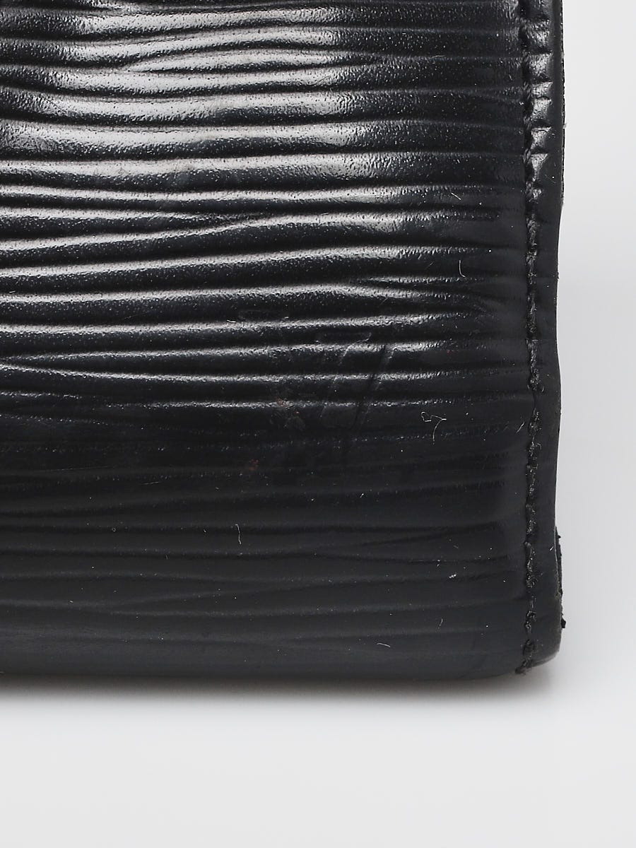 Louis Vuitton Black Epi Electric Joey Wallet Leather ref.180600