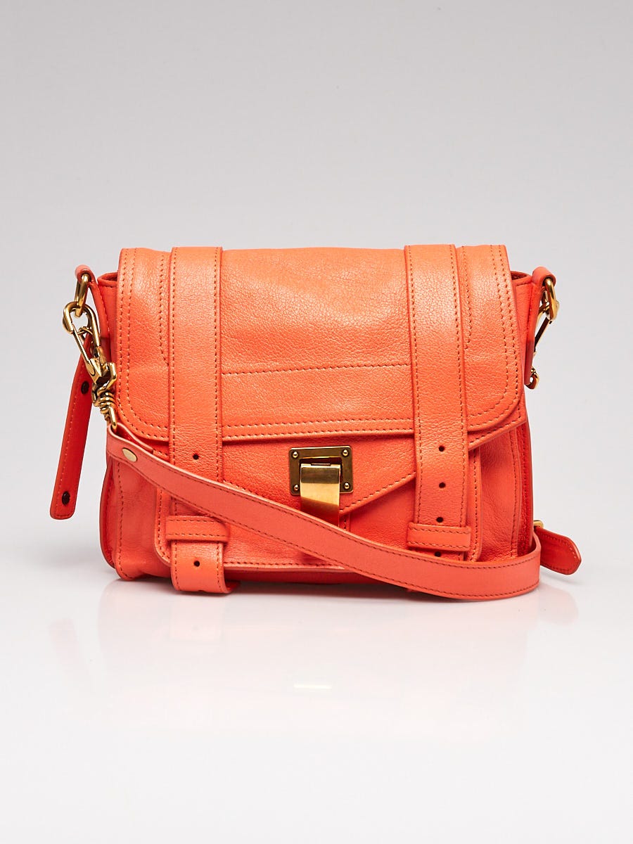 Proenza Schouler Grapefruit Leather PS1 Pouch Bag Yoogi s Closet