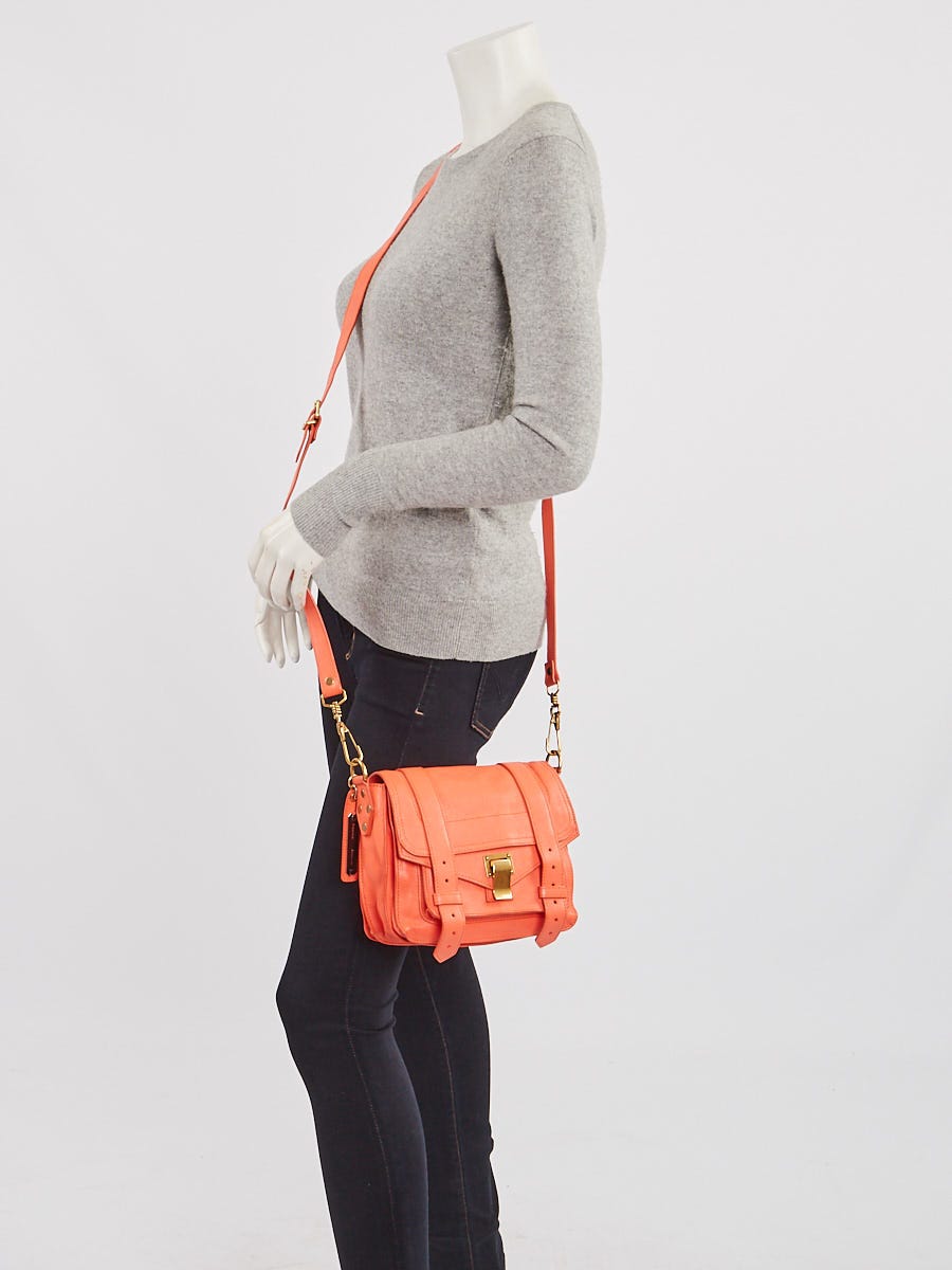 ぽんぽん Proenza Schouler Grapefruit Leather PS1 Pouch Bag | Yoogi's Closet