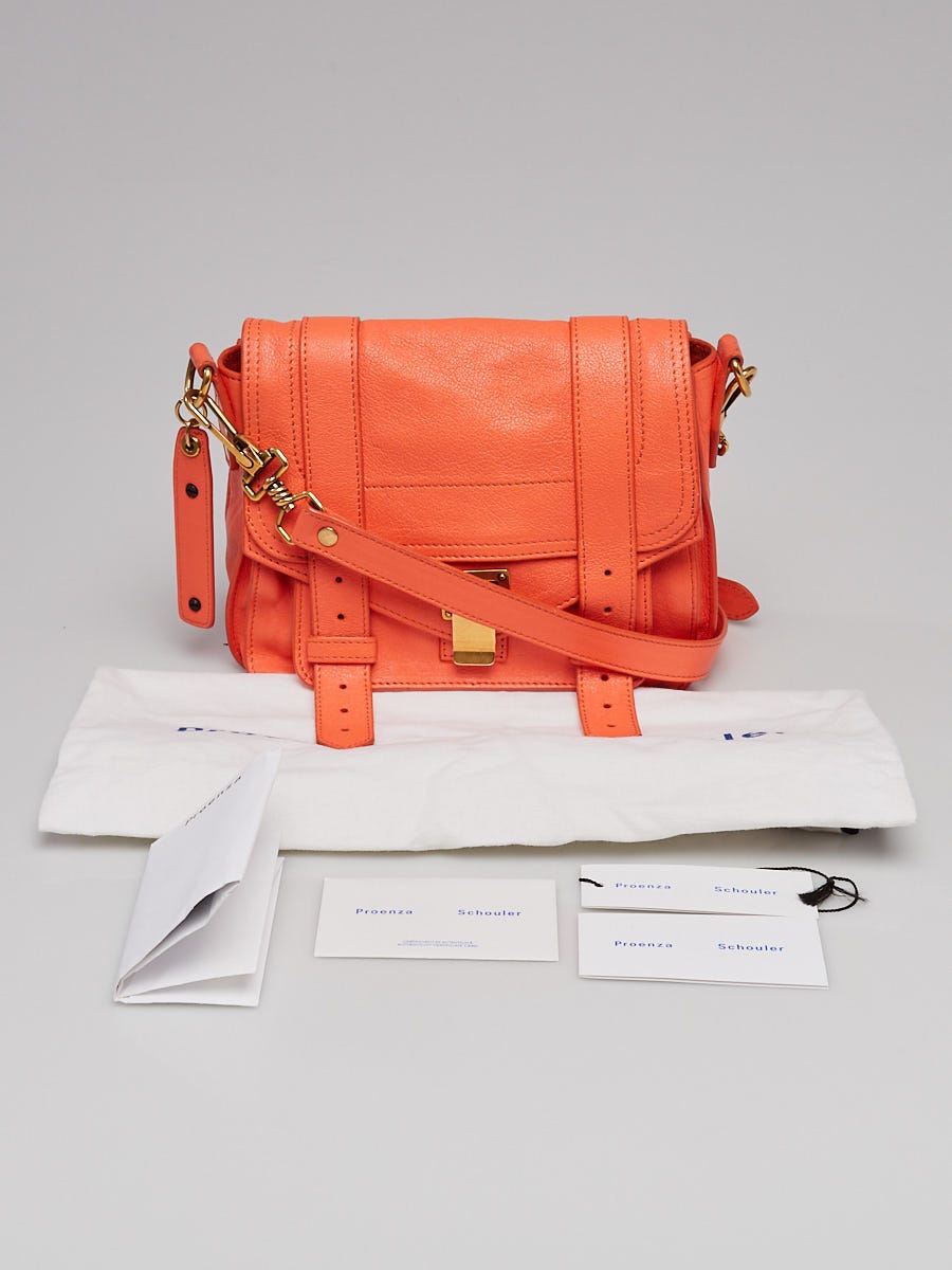 Proenza Schouler Grapefruit Leather PS1 Pouch Bag | Yoogi's Closet