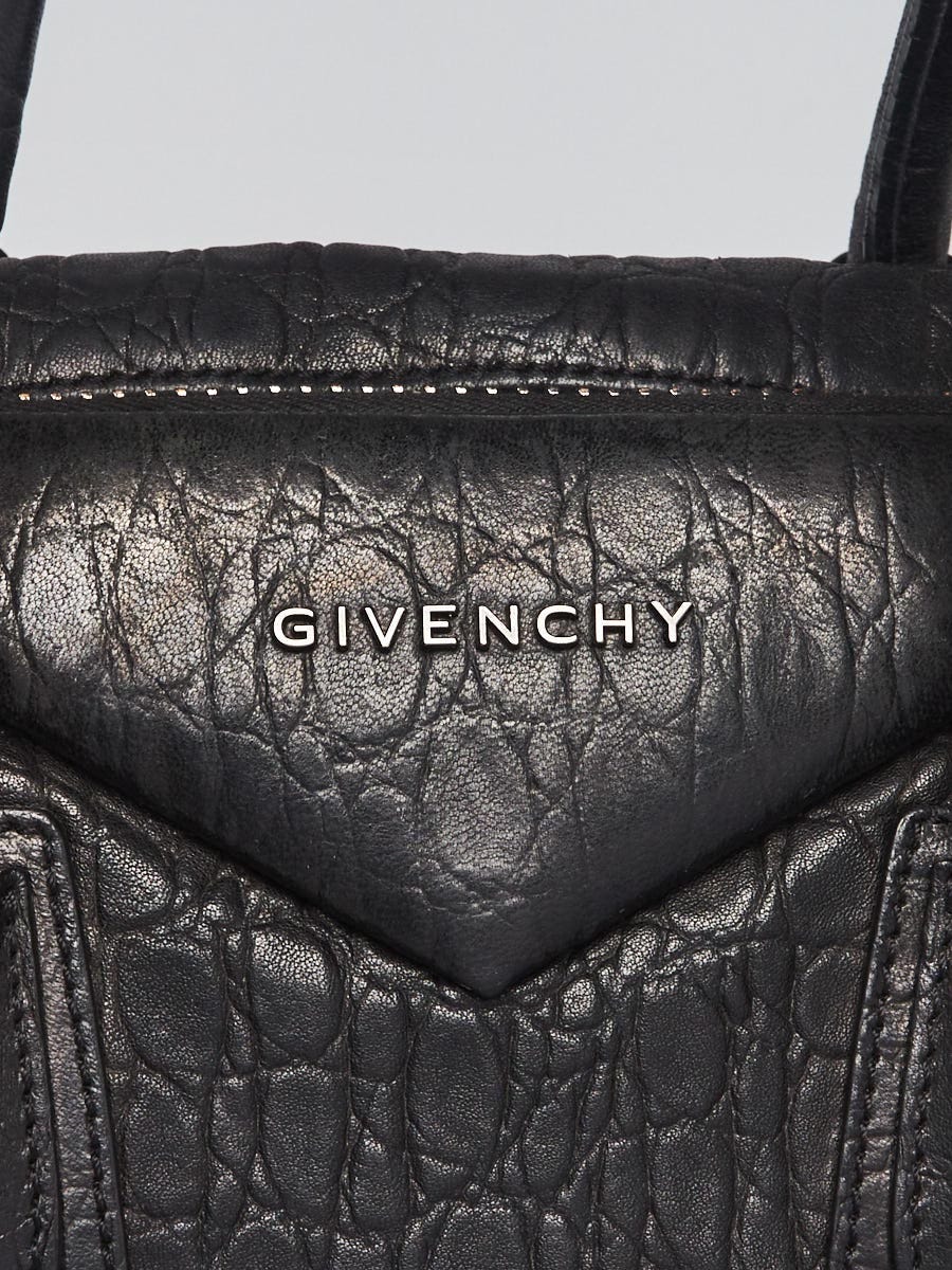 Givenchy Antigona Envelope Clutch Crocodile Embossed Leather