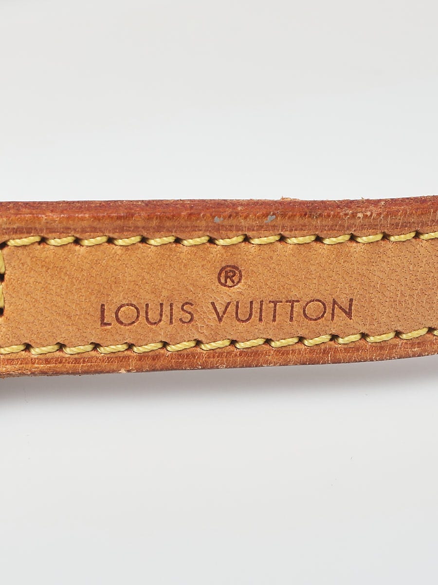 Louis Vuitton 16mm Brown Leather Shoulder Strap - Yoogi's Closet