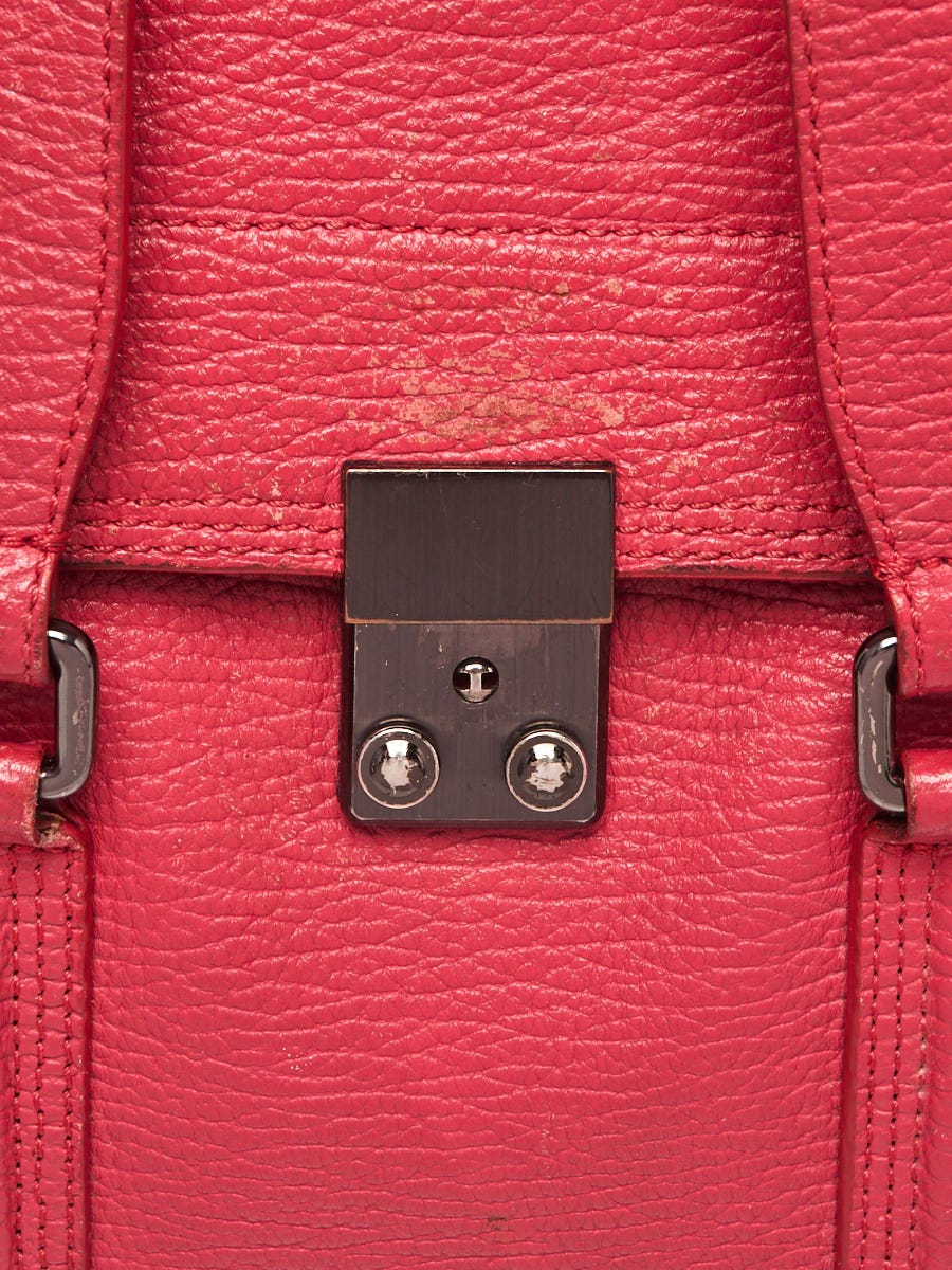3.1 Phillip Lim Pink Shark Embossed Leather Medium Pashli