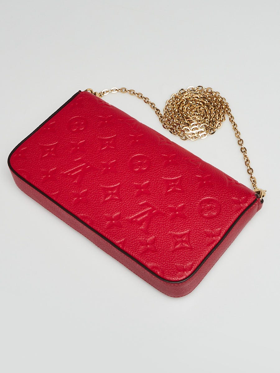 Louis Vuitton, Bags, Louis Vuitton Vernes Long Snap Wallet Red With Insert  Chain
