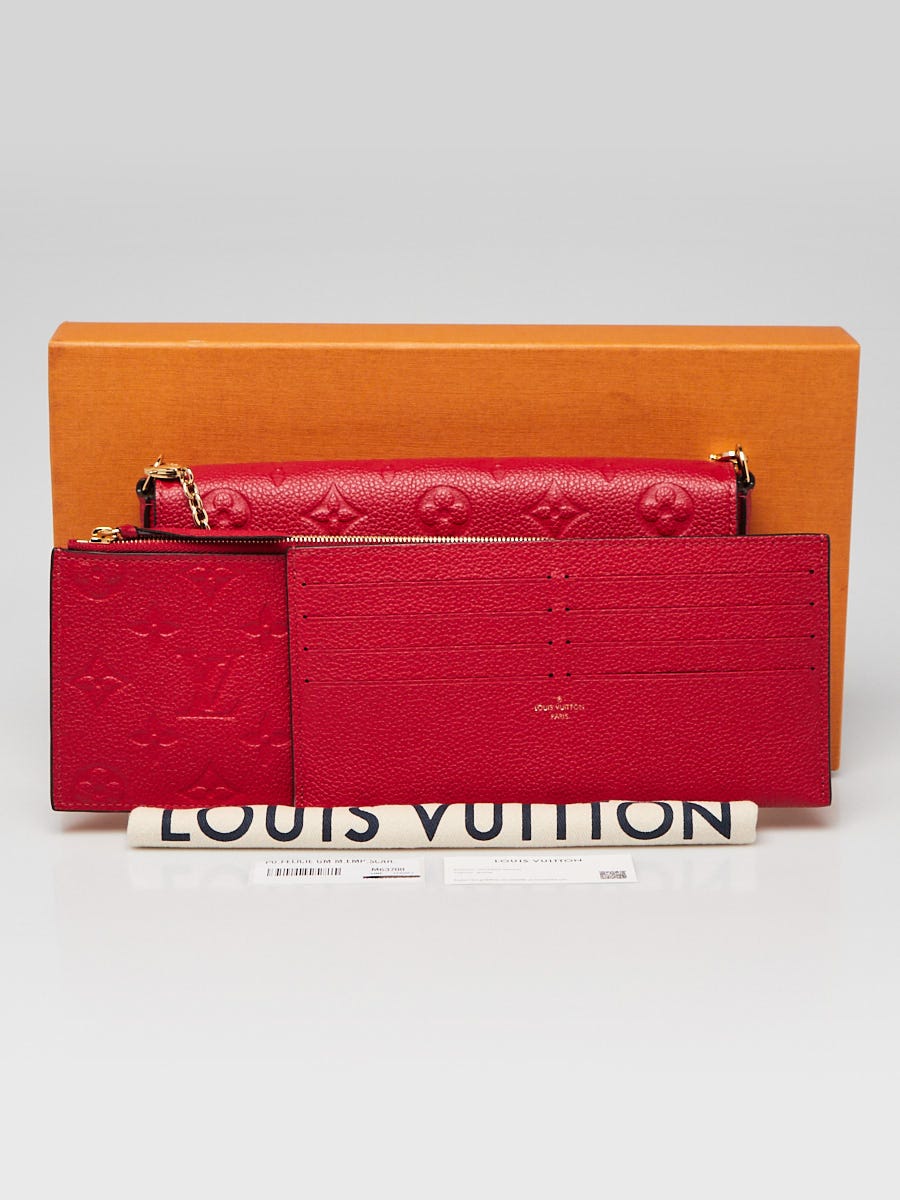 Louis Vuitton Scarlett Monogram Empreinte Leather Pochette Felice Bag