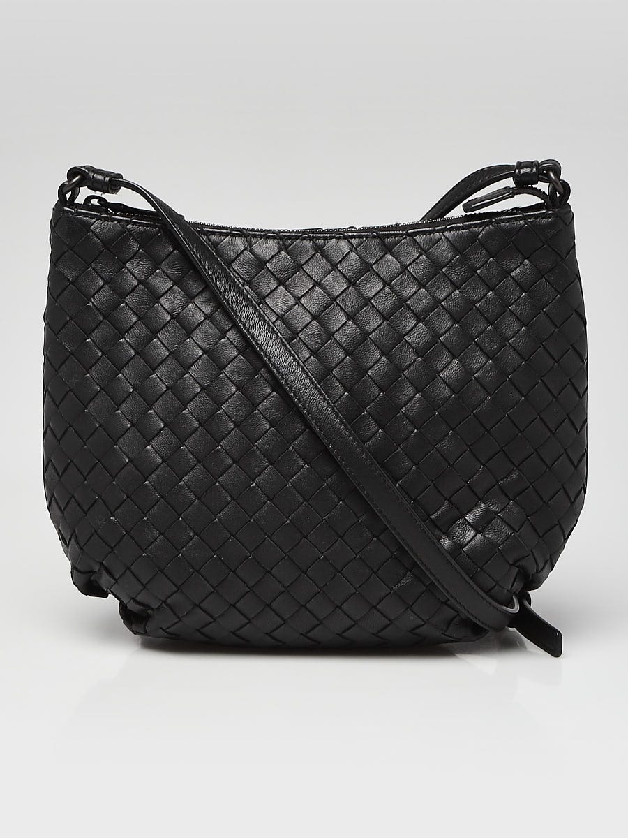 Bottega veneta intrecciato top nappa leather shoulder bag