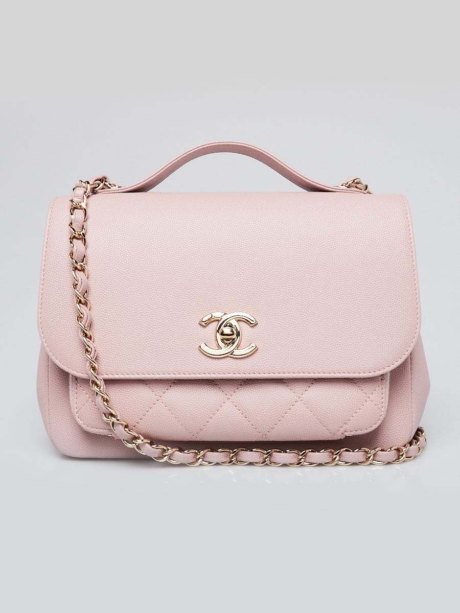 Chanel Light Pink Caviar Leather Business Affinity Bag - Yoogi's