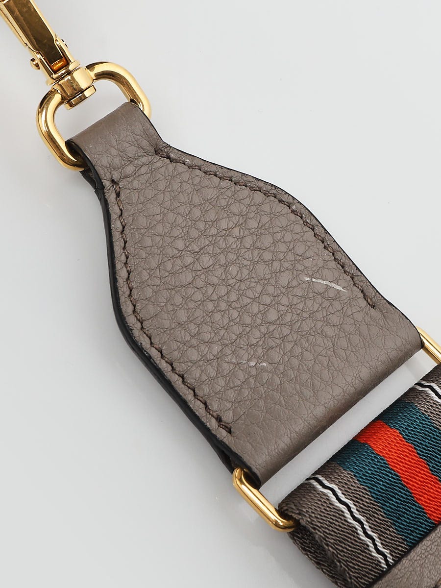 Prada Grey Vitello Daino Leather Shoulder Bag 1BD159 Prada Grey Vitello Daino Leather Shoulder Bag 1BD159
