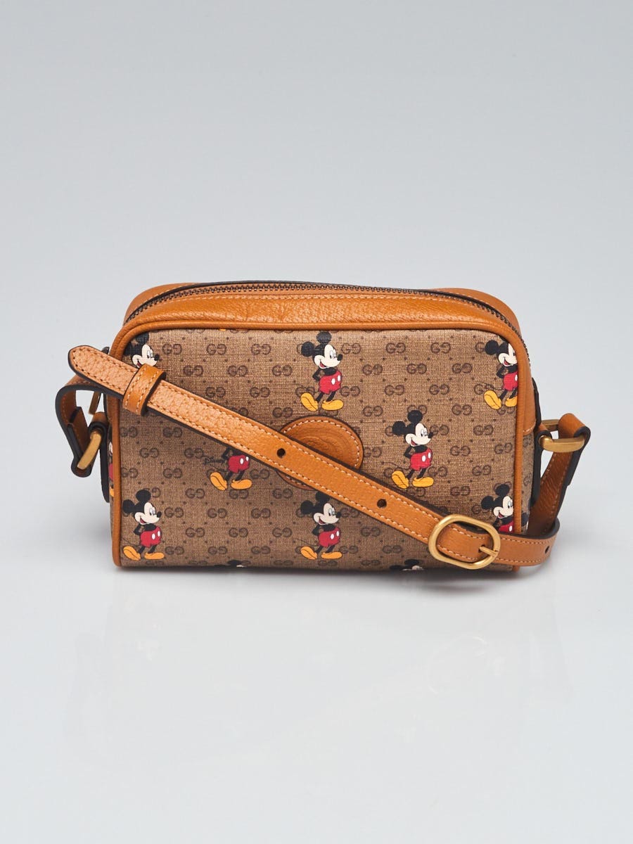 save Inhale Sparrow Gucci X Disney Brown GG Coated Canvas Mickey Mouse Mini Crossbody Bag -  Yoogi's Closet