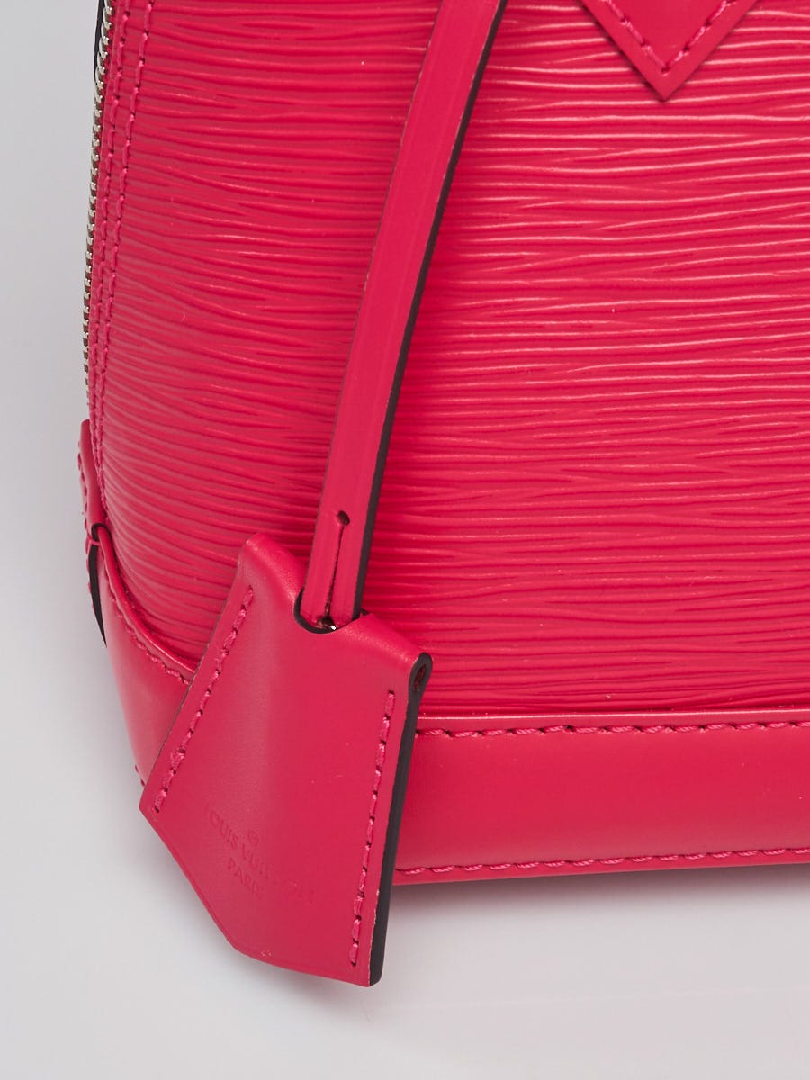Louis Vuitton Rose Pondicherry Epi Leather Alma BB Bag w/ Jacquard