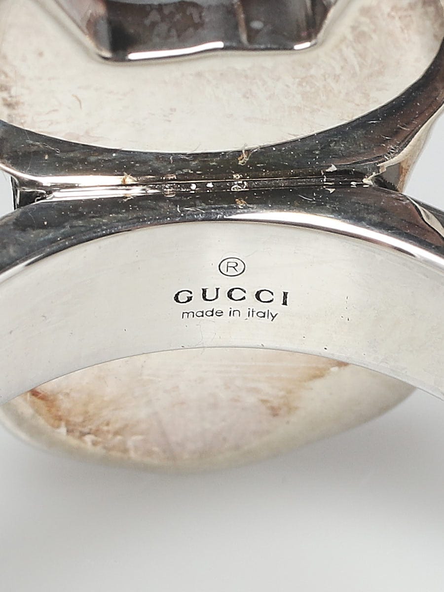BOSCO&ORSO グッチ ボスコ オルソ 犬 SV925 リング Gucci Sterling Silver Bosco and Orso Boston Terrier Dog GG Ring