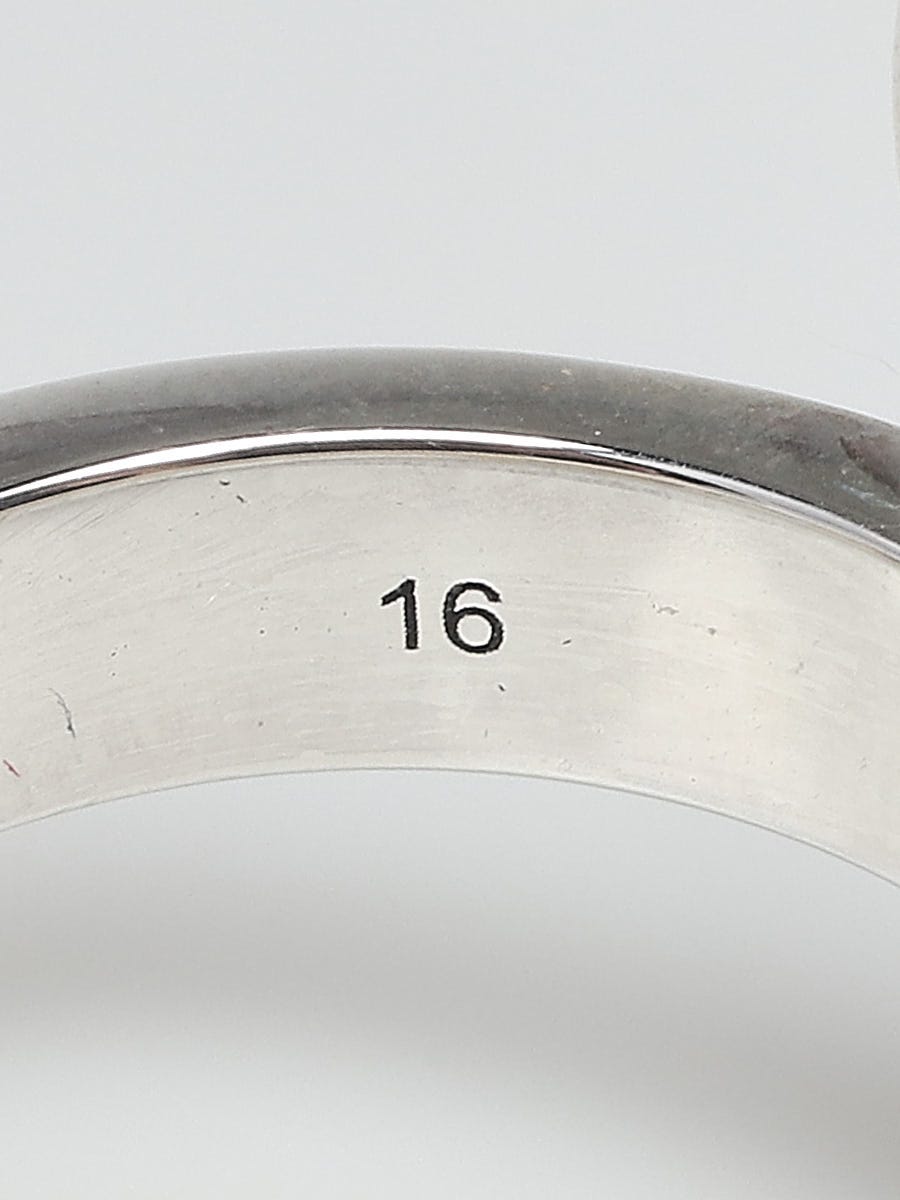 Gucci Sterling Silver Bosco and Orso Boston Terrier Dog GG Ring