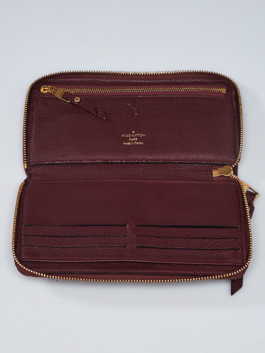 Louis Vuitton Grenat Monogram Empreinte Leather Secret Continental