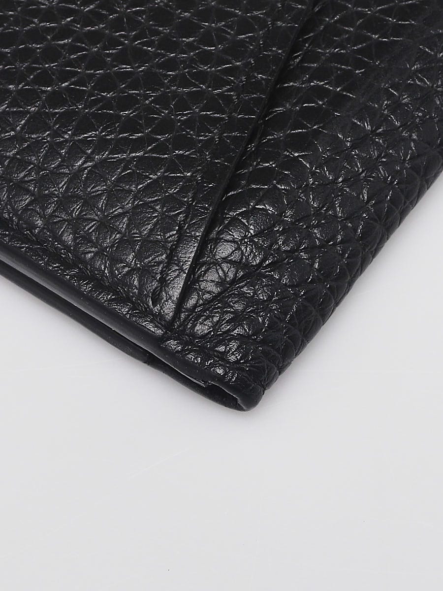 Louis Vuitton Black Taurillon Leather Pocket Organizer - Yoogi's Closet