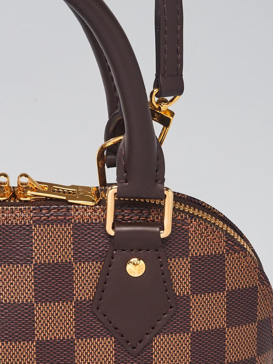 Louis vuitton N41221 Alma BB Damier Ebene Canvas 2way Hand bag Brown Women  A