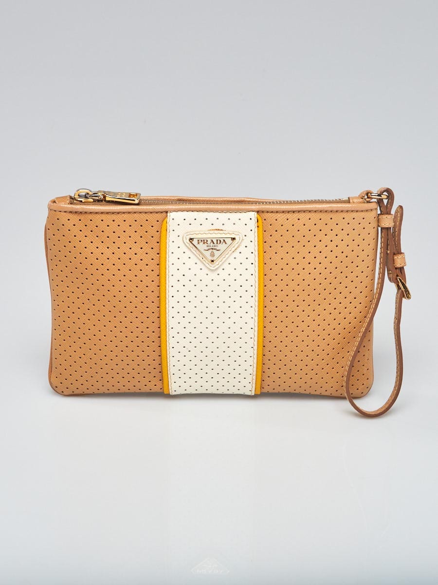 This authentic Nylon Prada wristlet is brand 