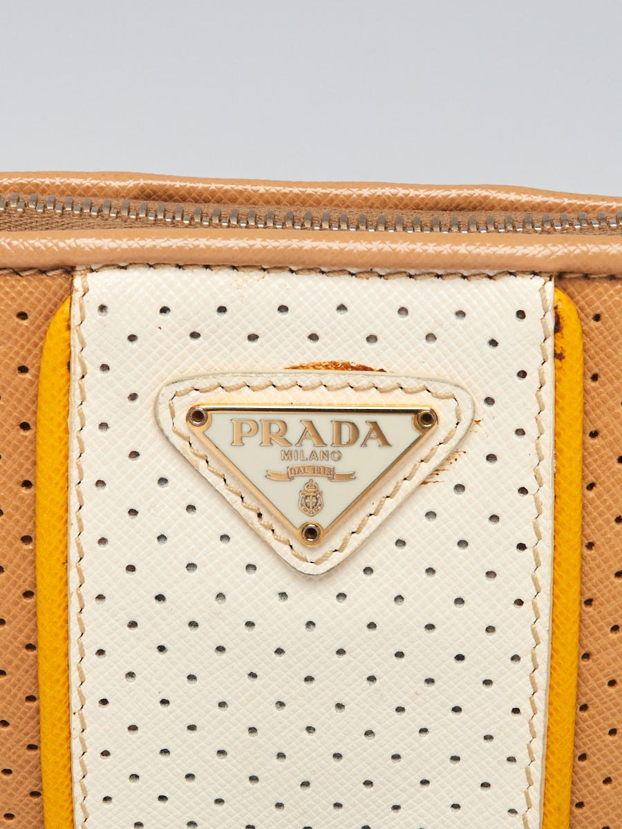 Prada, Bags, Prada Pink Logo Jacquard Barrel Purse