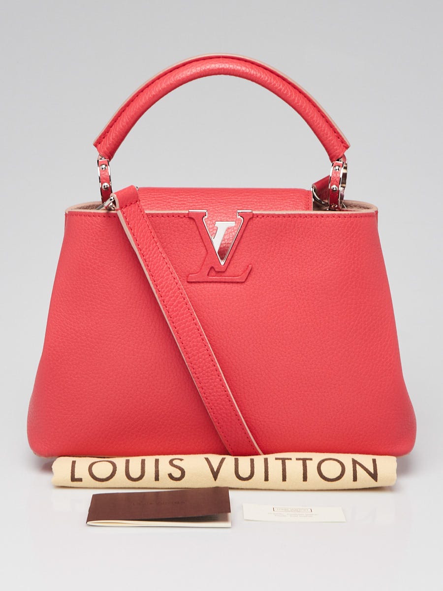 Louis Vuitton Capucines BB handbag with strap in Pink Taurillon