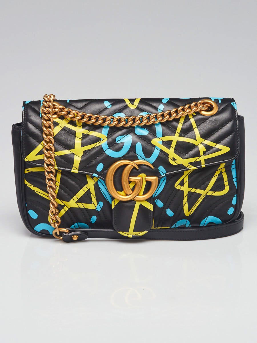 Gucci Multicolor Quilted Smooth Leather Gucci Dublin Ghost Marmont Medium Shoulder Bag Yoogi s Closet