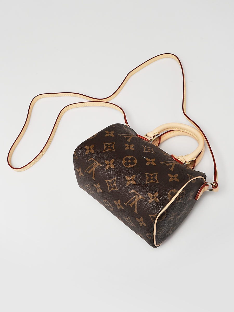 Louis Vuitton - Authenticated Nano Speedy / Mini HL Handbag - Cloth Gold For Woman, Never Worn