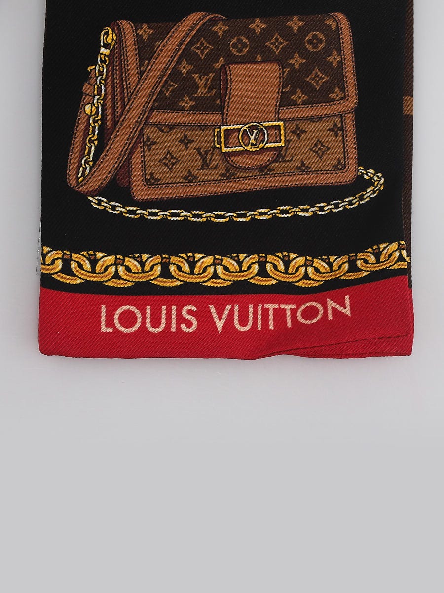 Louis Vuitton Black/Multicolor Silk Tribute To Marron Monogram