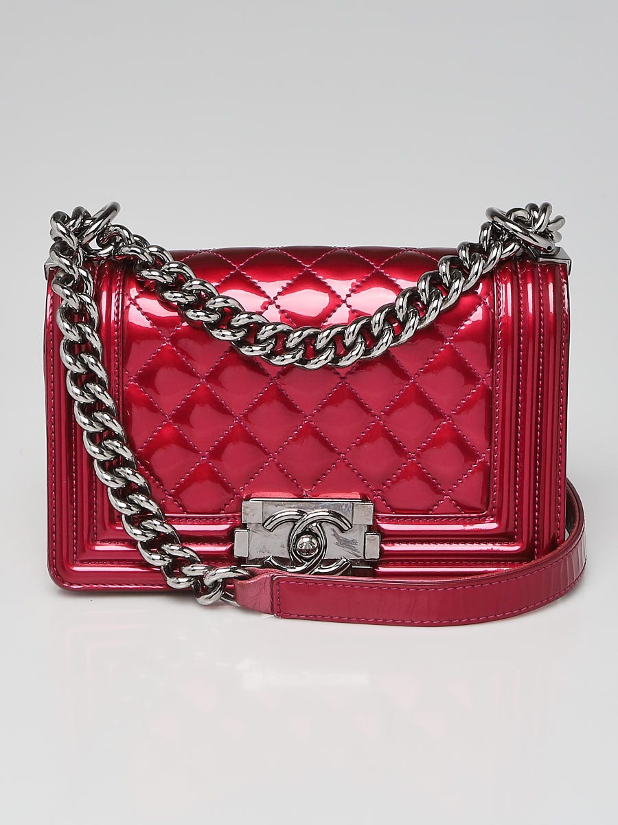 Chanel Small Patent Leather Boy Bag - Pink Crossbody Bags, Handbags -  CHA842427