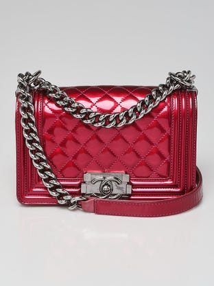Chanel pink lambskin boy bag with silver hardware Leather ref.799554 - Joli  Closet