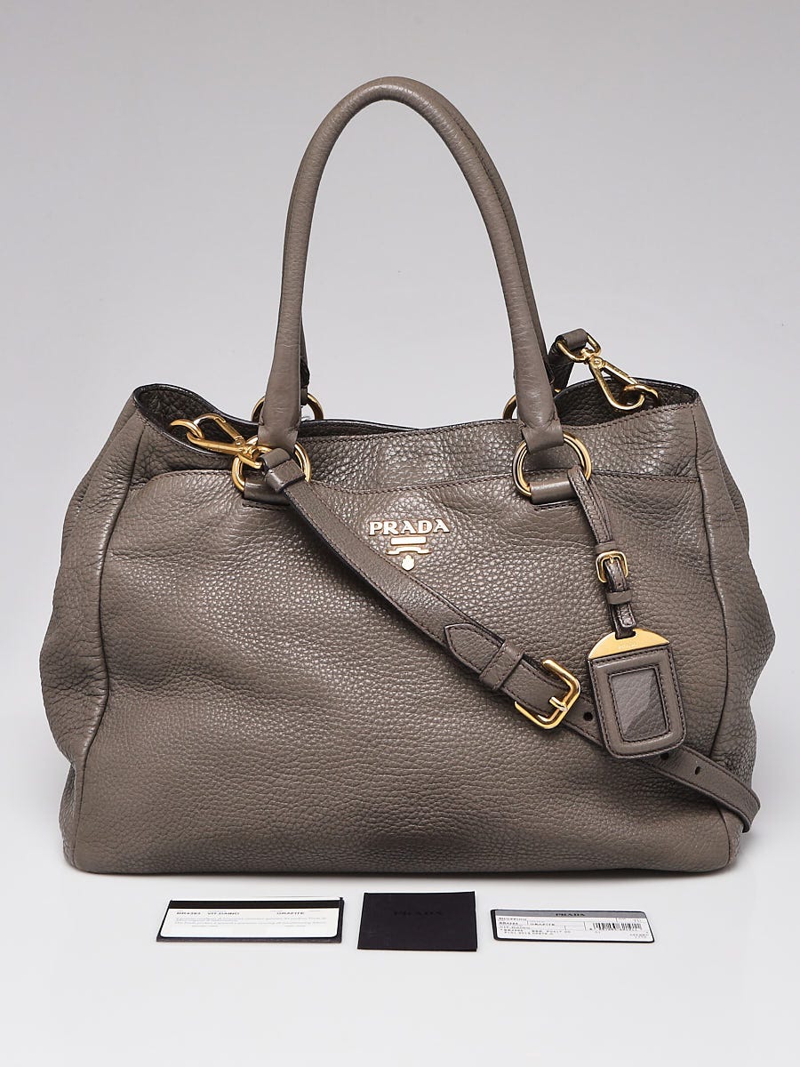 Prada Brandy Vitello Daino Leather Hobo Bag BR4891 - Yoogi's Closet