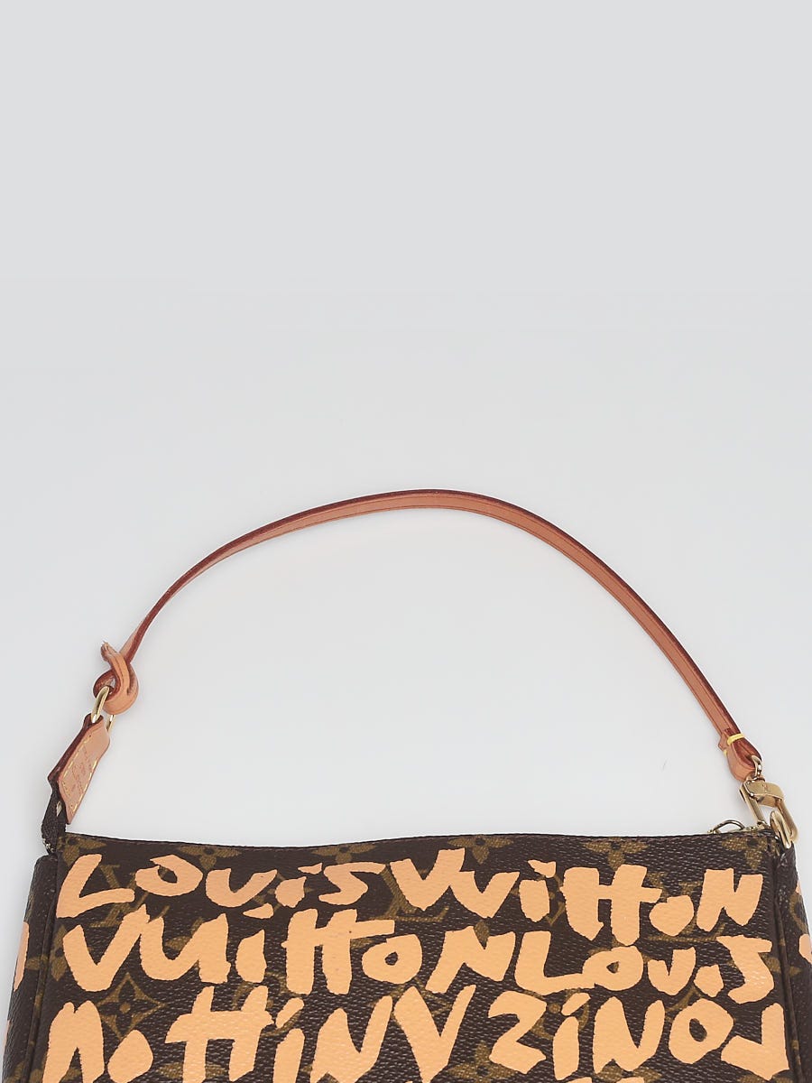 Louis Vuitton Limited Edition Beige Graffiti Stephen Sprouse Accessories  Pochette Bag - Yoogi's Closet