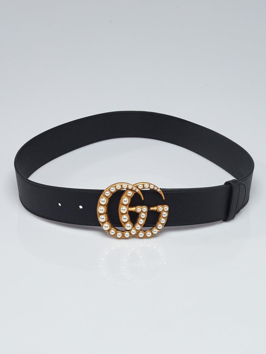 Gucci double g pearl on sale belt